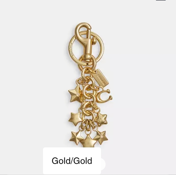 Coach Star Gold Keychains - Picture 1 of 4